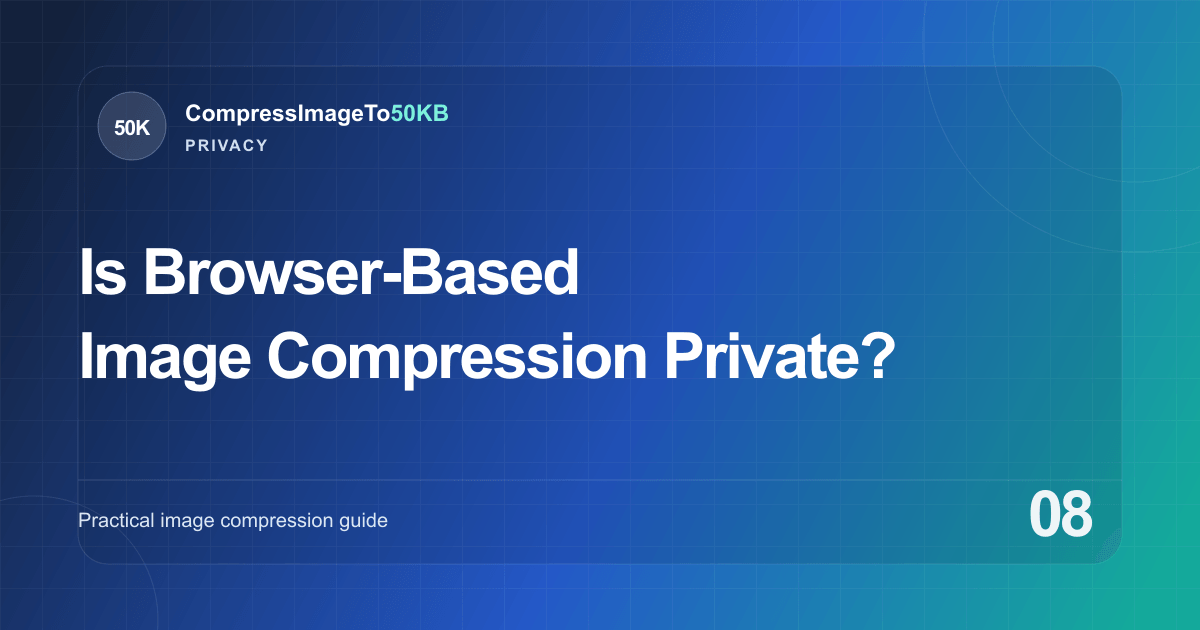 Is Browser-Based Image Compression Private? guide cover